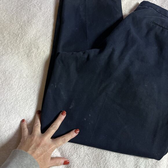 Cintas Comfort Flex Work Pants Size 40 x 30 Chino Dark Blue Flat Front Pockets - Picture 8 of 9